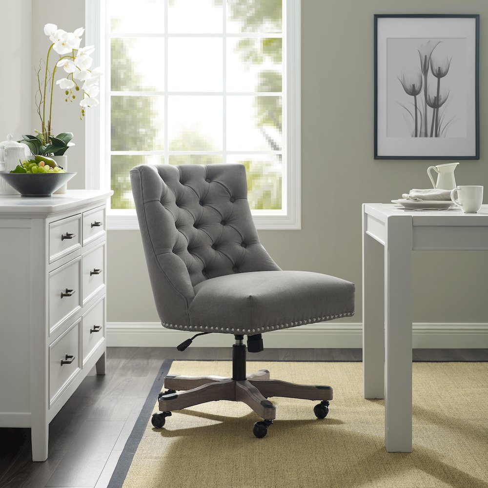 Della Office Chair, Light Gray. Picture 4