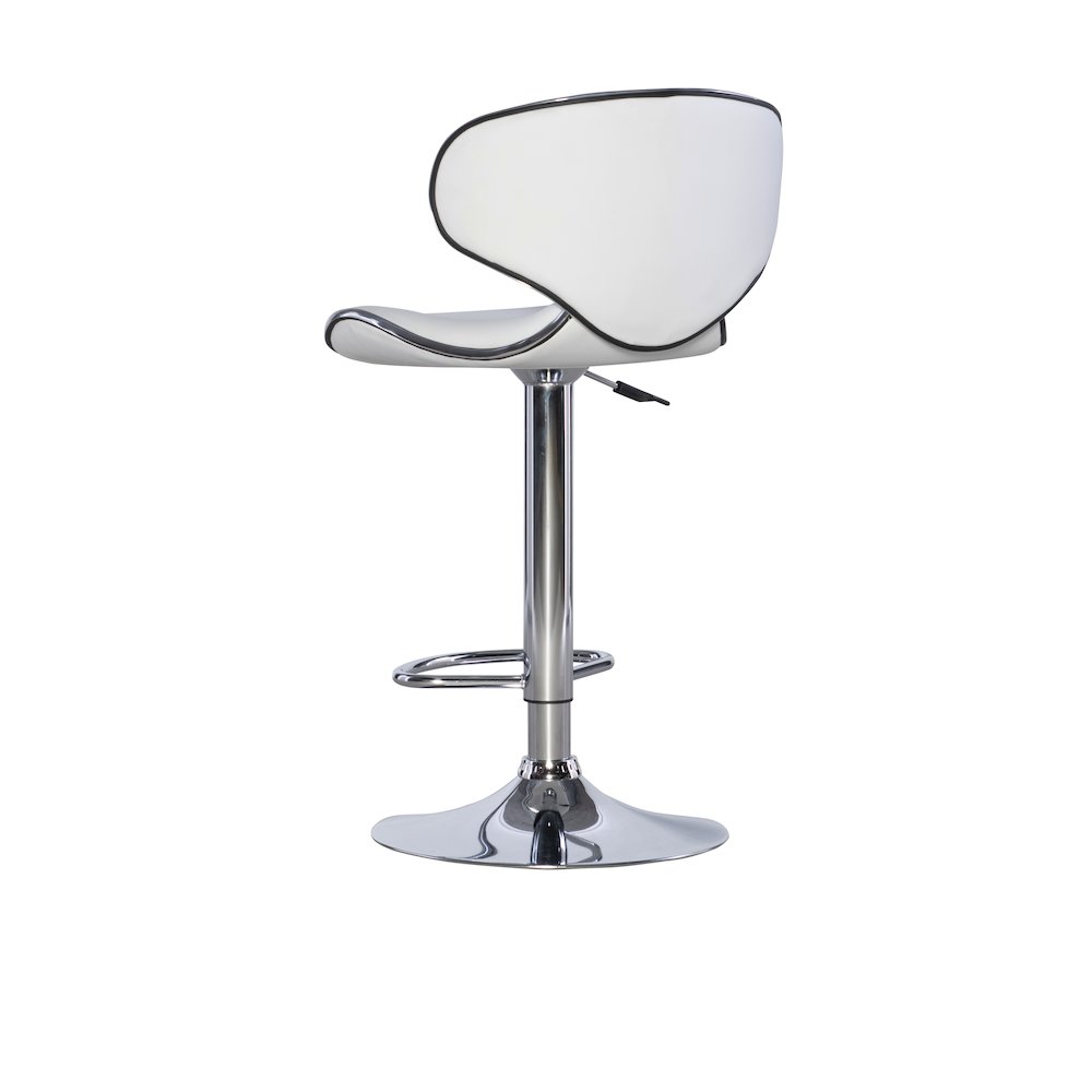 White Adjustable Barstool. Picture 11