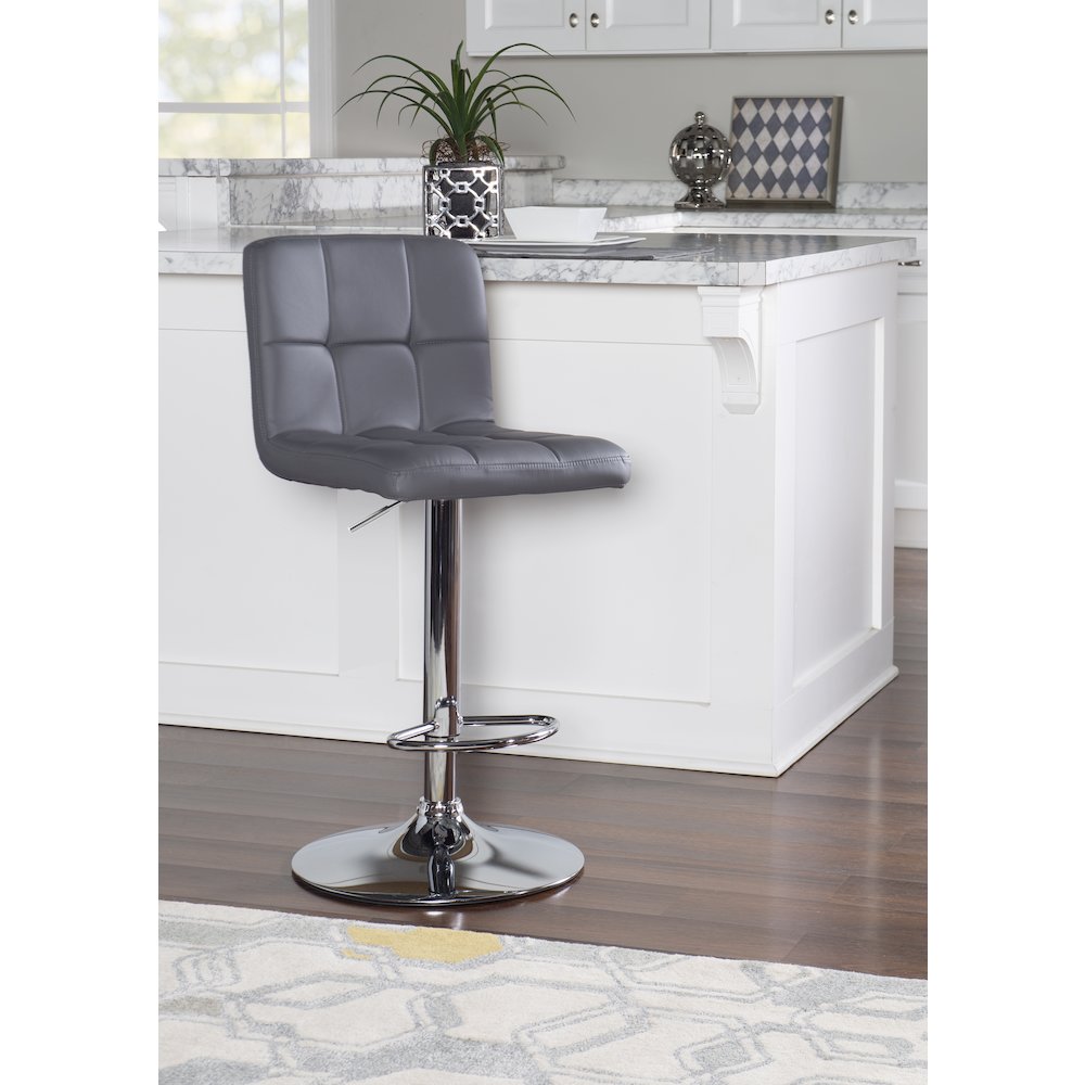 Clayton Barstool Grey. Picture 3