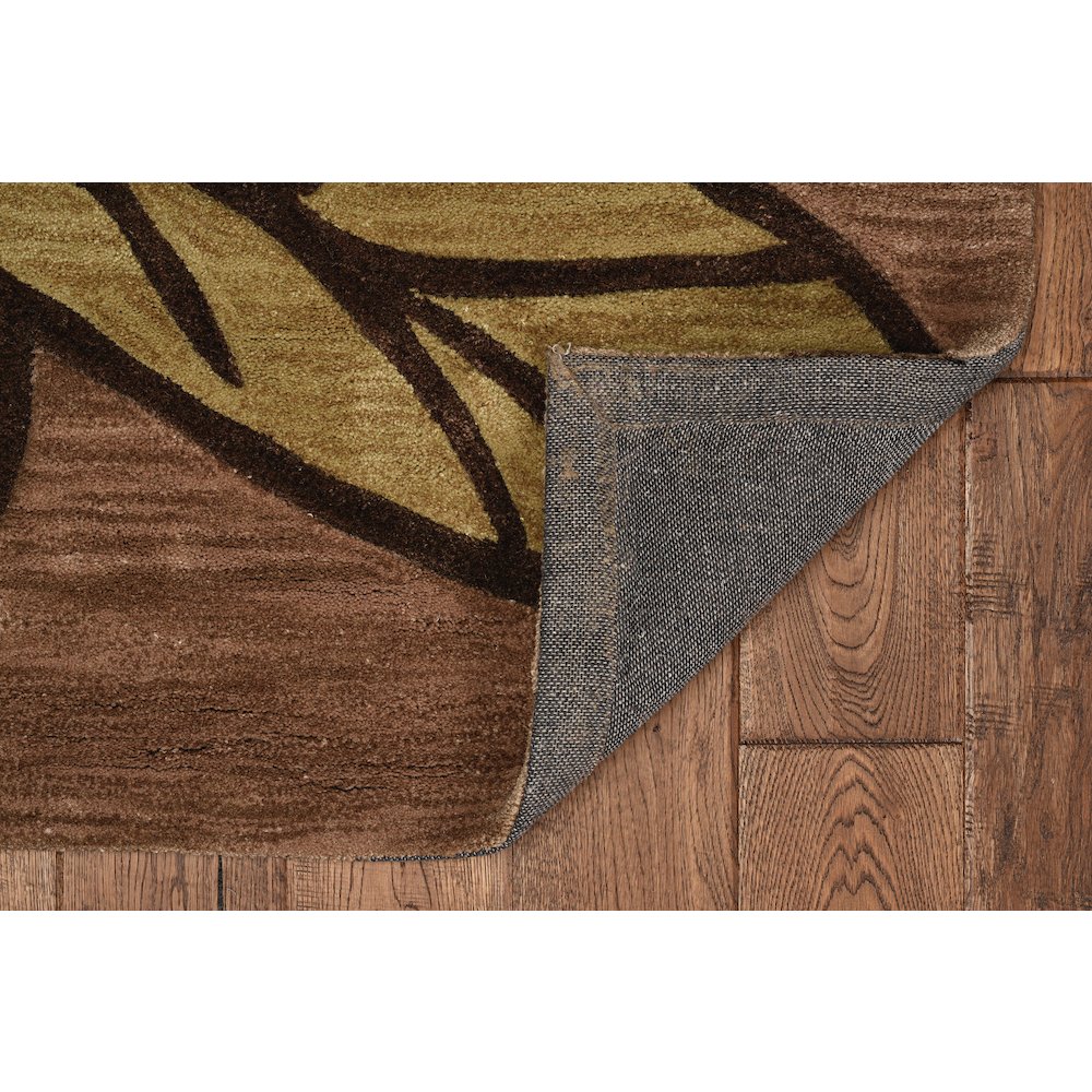 Trio  Space Dyed Beige & Green 5x7, Rug. Picture 2