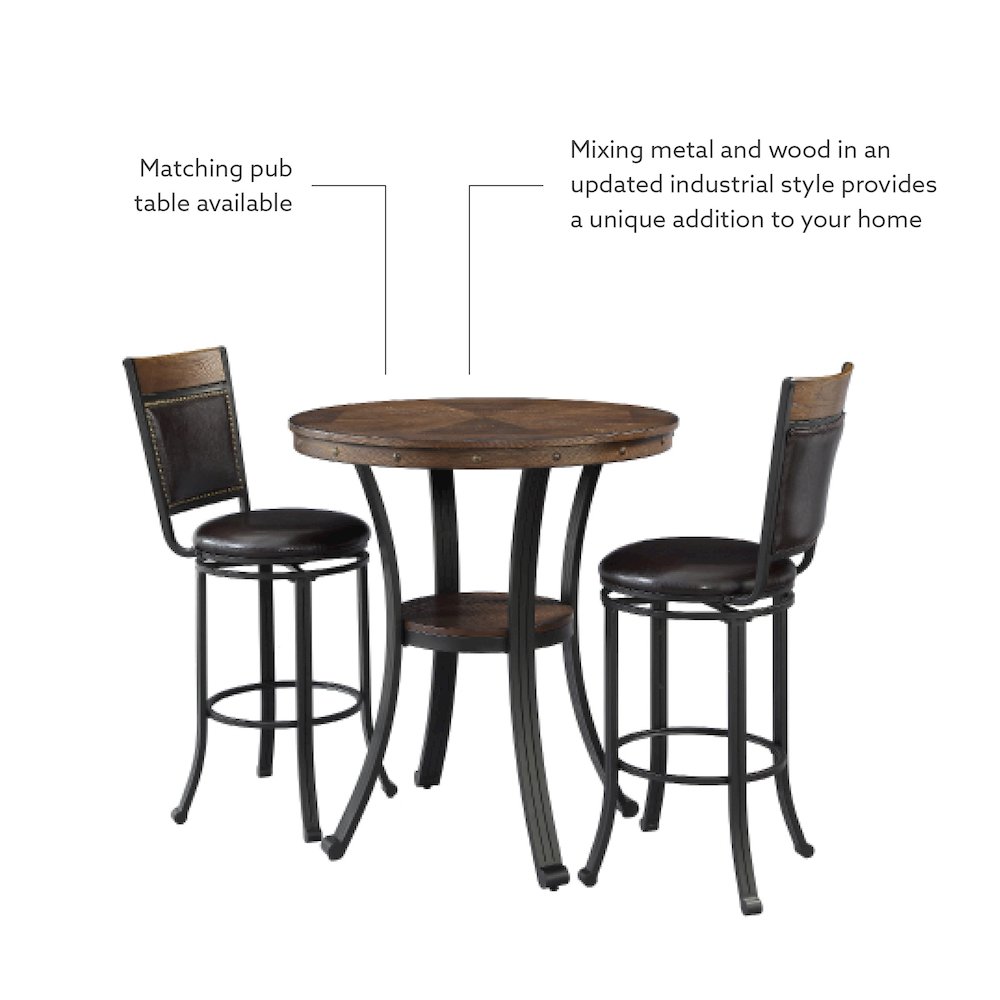 Franklin Swivel Bar Stool. Picture 8