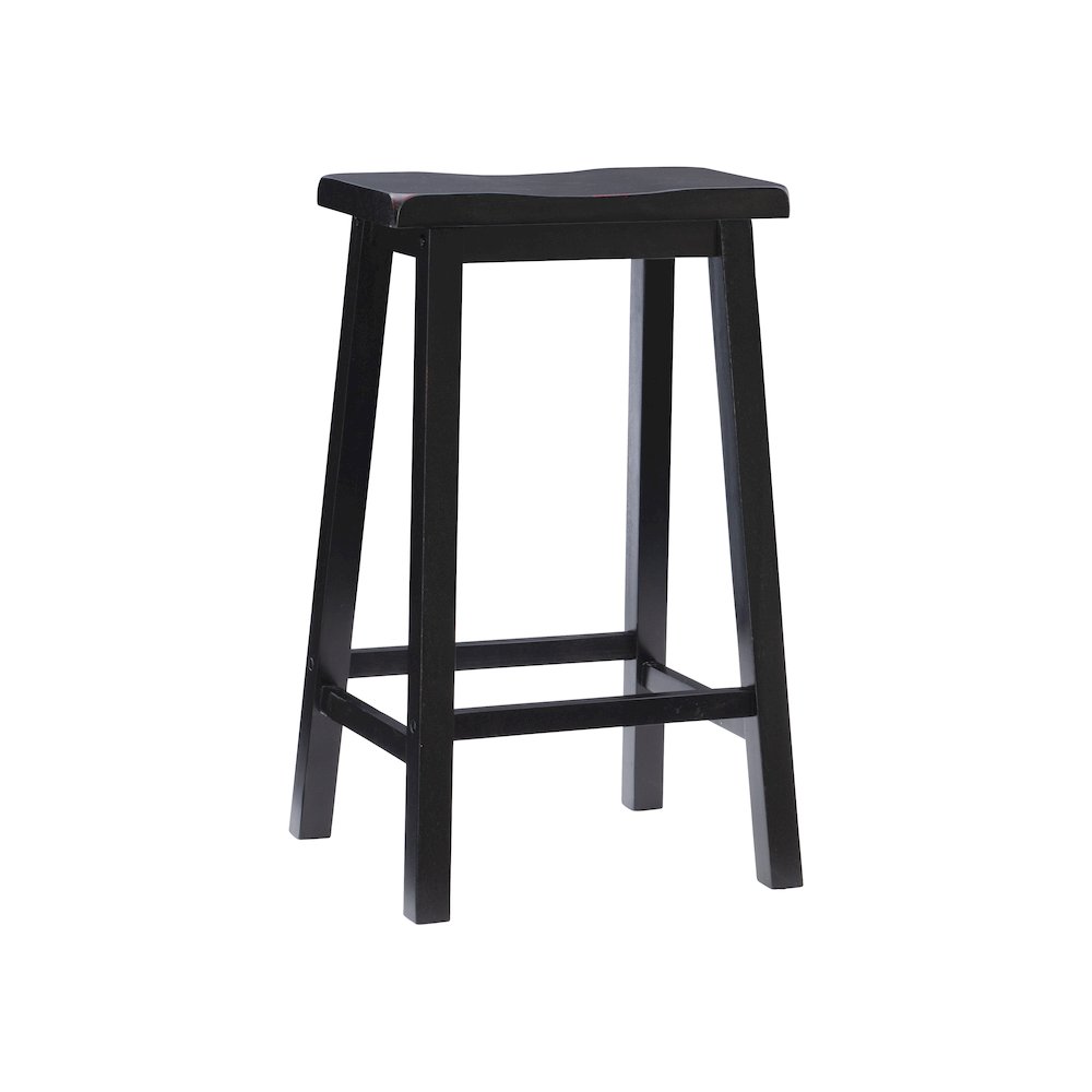 Antique Black with Sand Through Terra Cotta Bar Stool. Picture 7