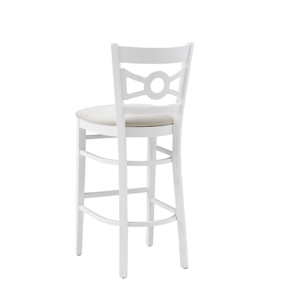 Teresa White Barstool W Uph Seat. Picture 9