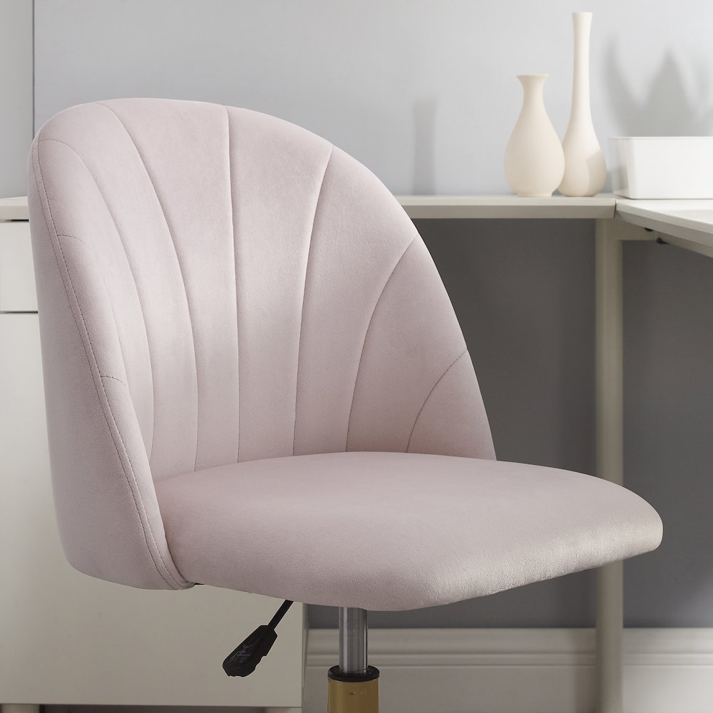 Adalynn Desk Chair Blush Pink. Picture 5
