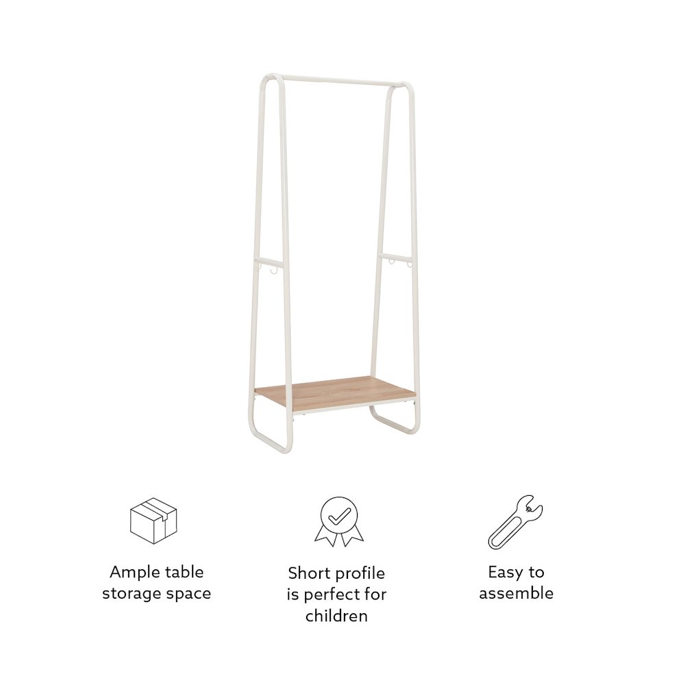 Bywood Clothing Rack Tall White. Picture 12