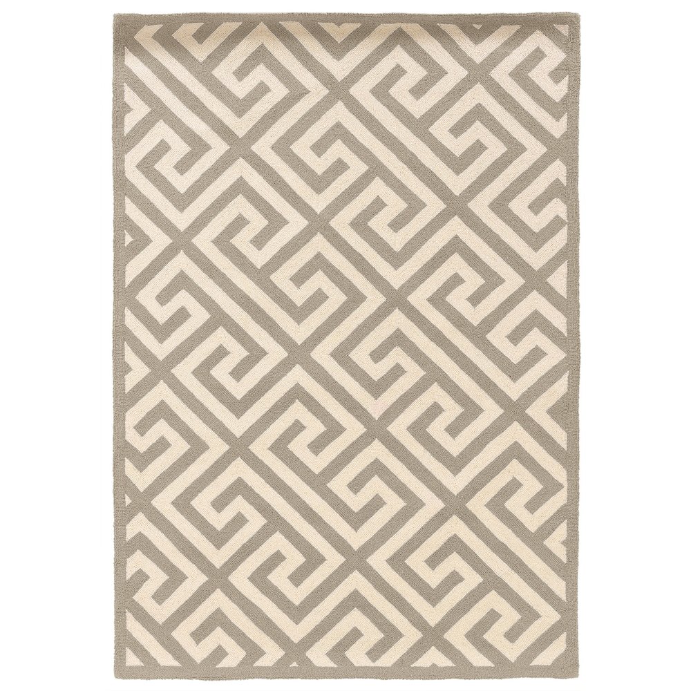 Silhouette GreekKey Grey & Ivory 2x3, Rug. Picture 2