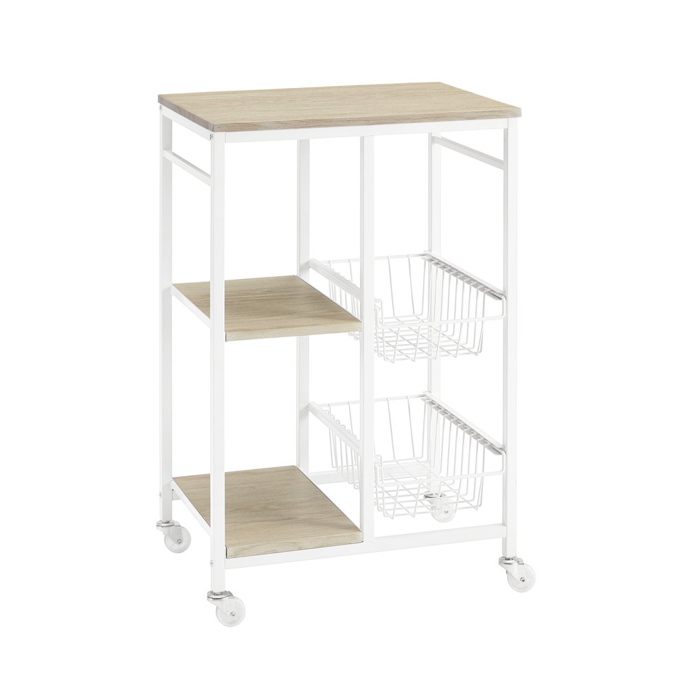 Alicia Small Kitchen Cart White. Picture 9