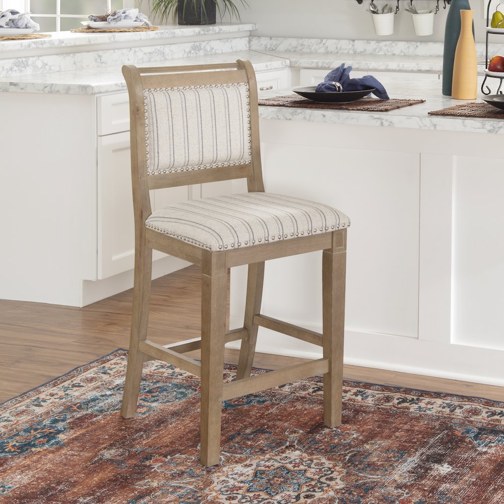Emmy 26 In Grey Counter Stool. Picture 3