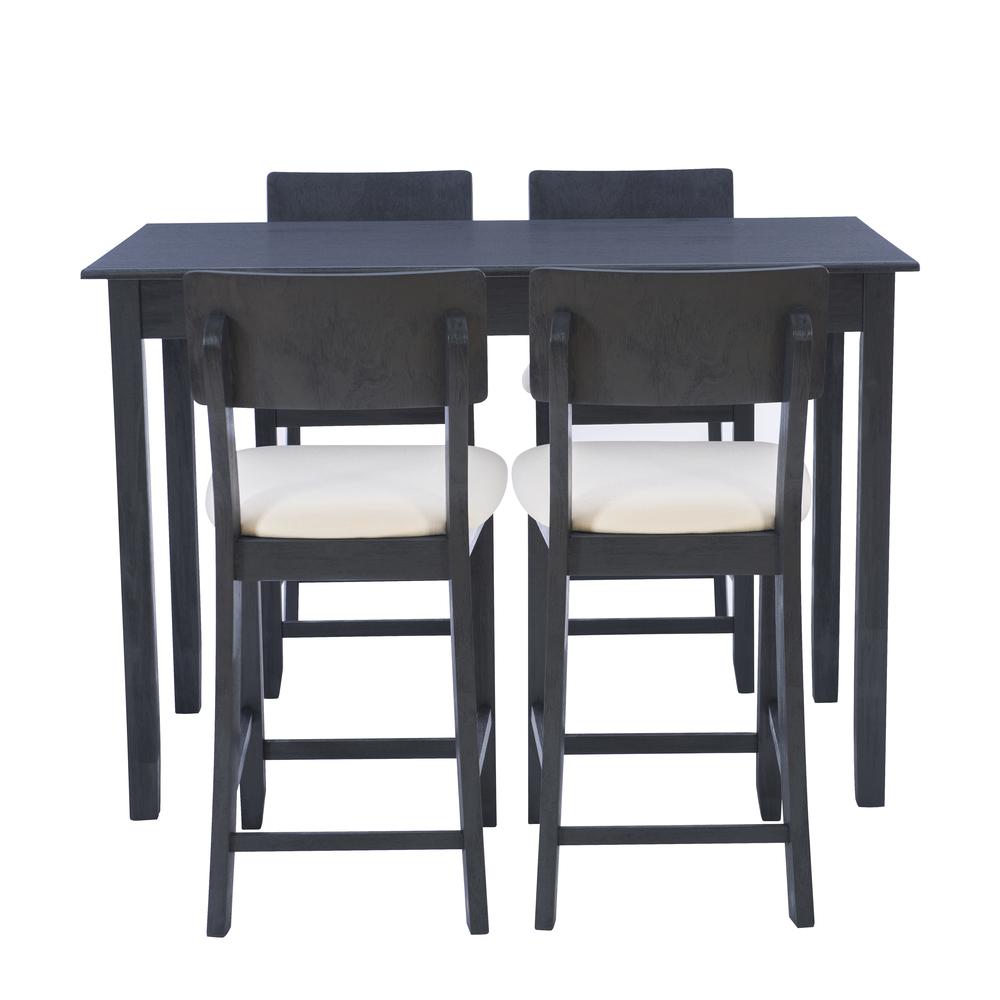 Jorissen 5Pc Tavern Set Dark Charcoal. Picture 5