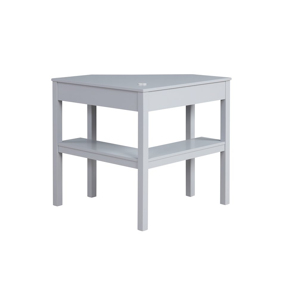 Peggy Corner Desk Gray. Picture 7