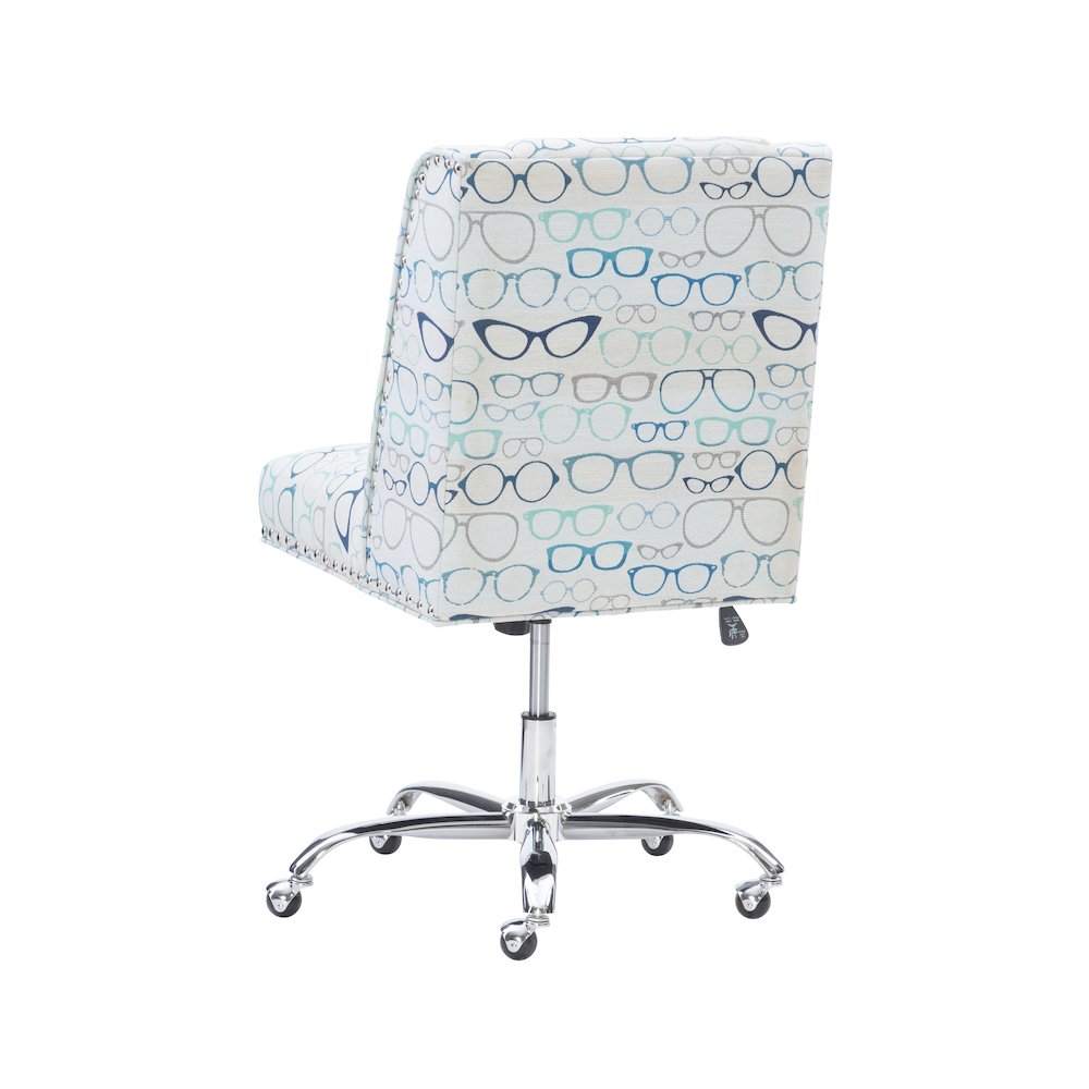 Draper Office Chair, Glasses Print. Picture 12