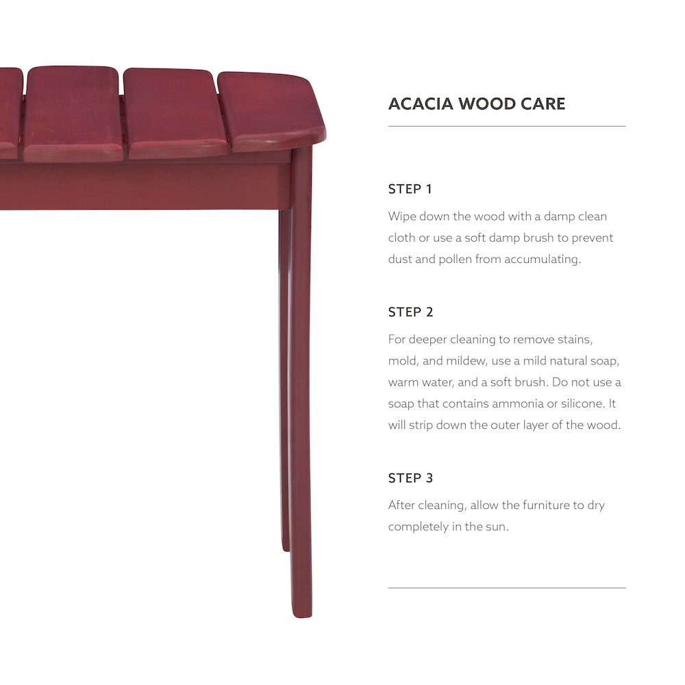 Red Adirondack End Table. Picture 10