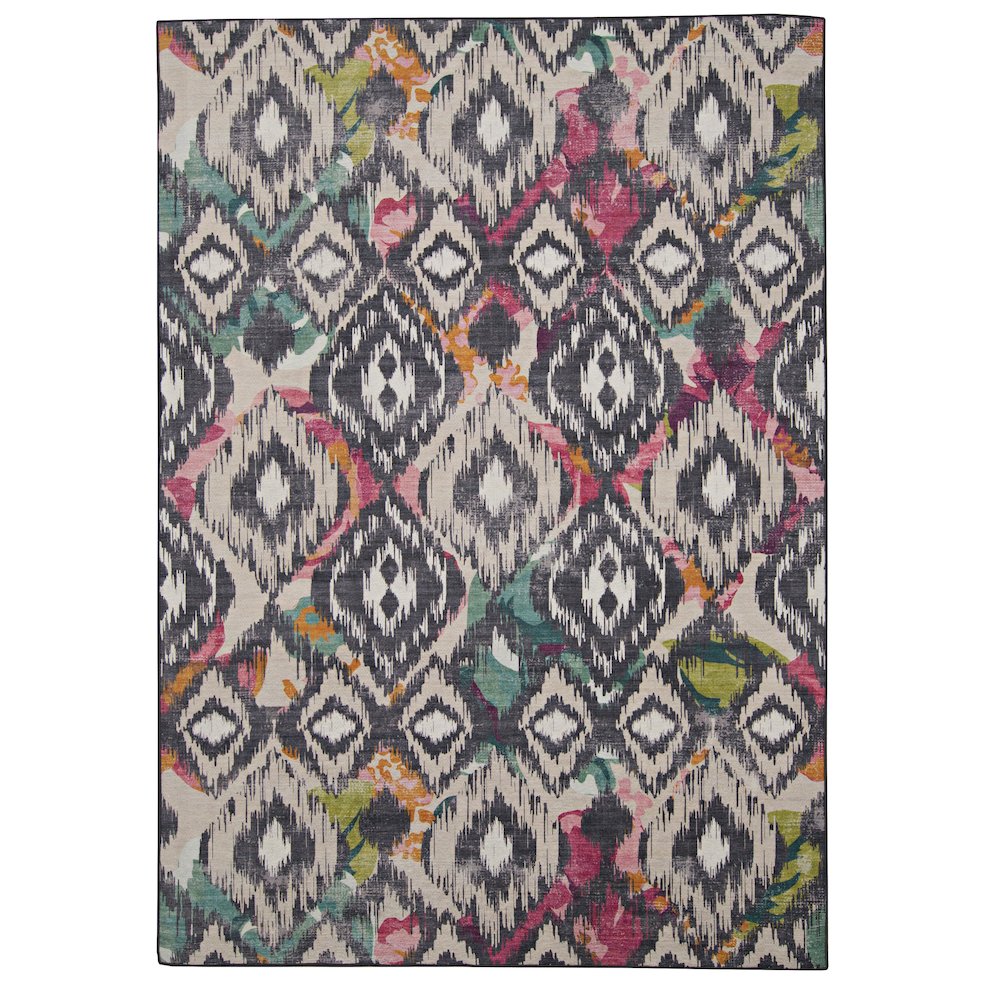 Outdoor Washable Grayton Ivory & Charcoal 7' X 9', Rug. Picture 4