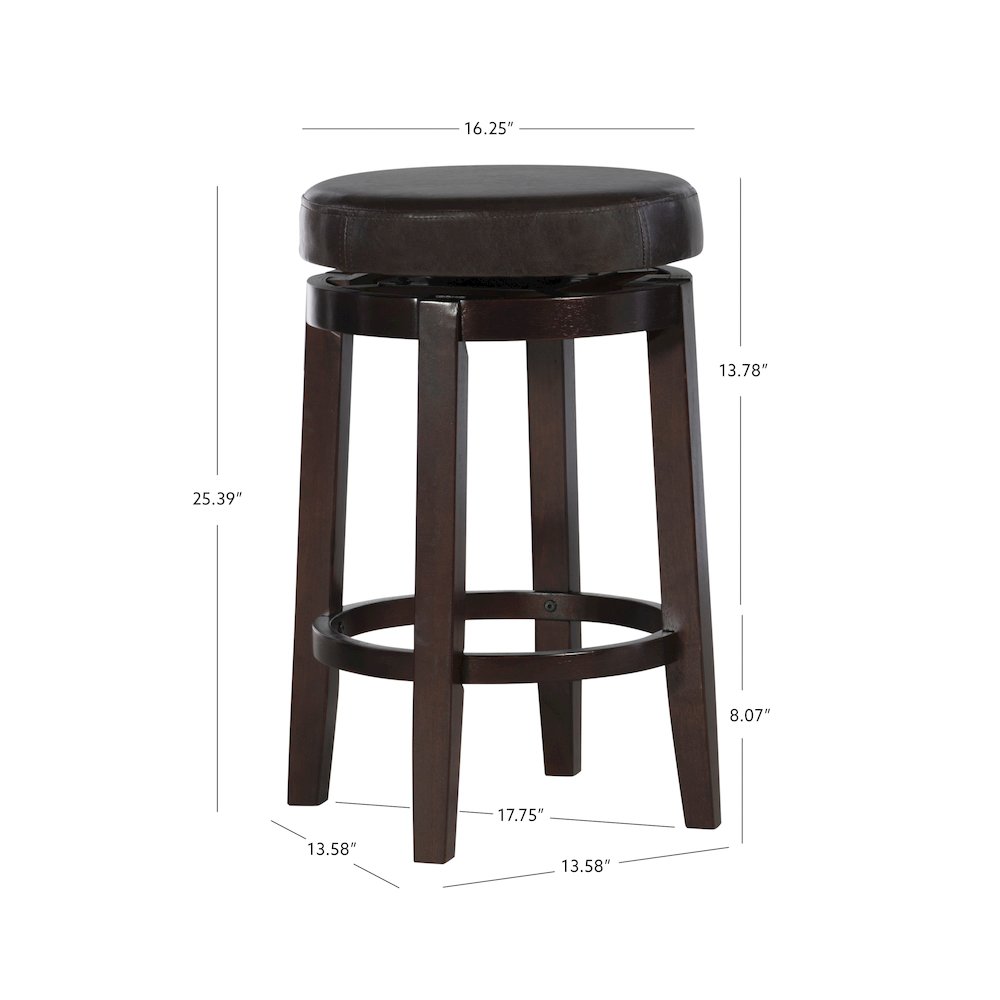 Maya Brown 24 Inches Counter Stool. Picture 11