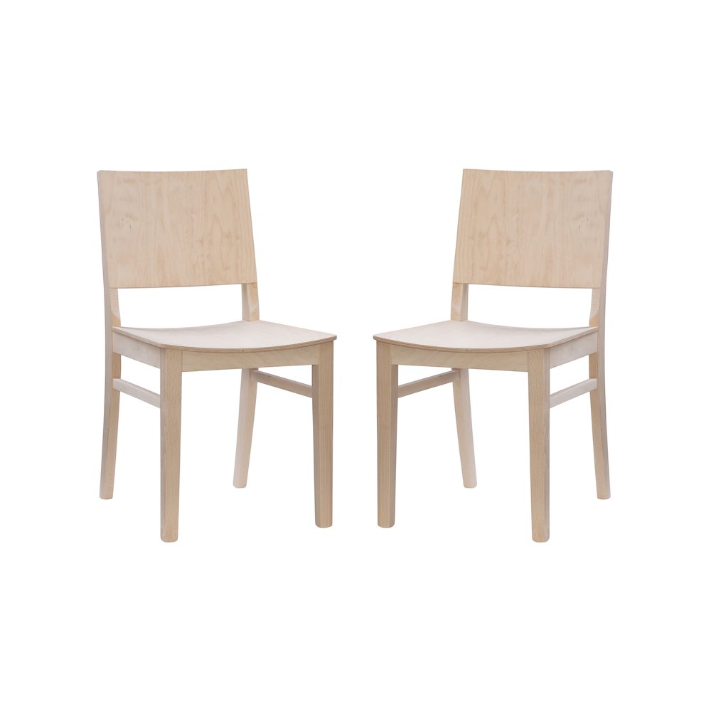 Devin Side Chair Unfinished- Set Of Two. Picture 7