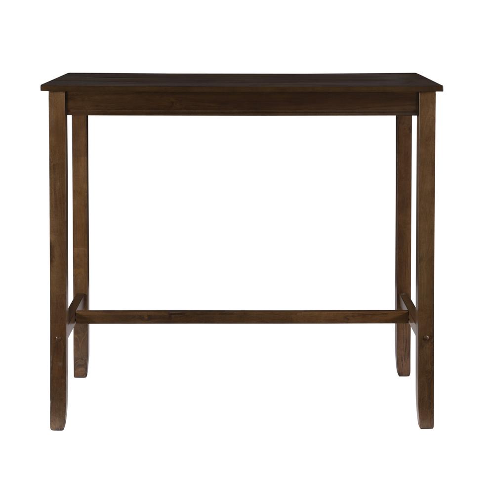 Claridge 42 Inch Bar Height Pub Table, Rustic Brown. Picture 2
