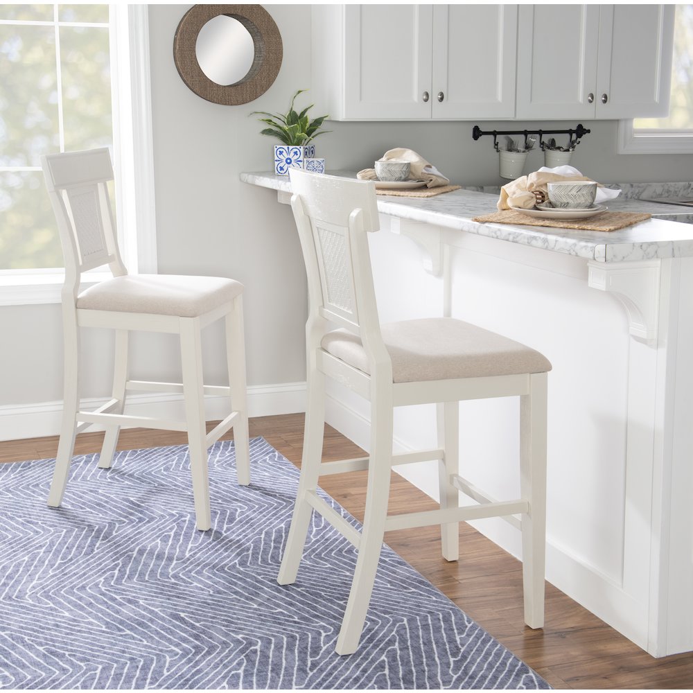 Rylan Bar Stool Creamy White. Picture 2