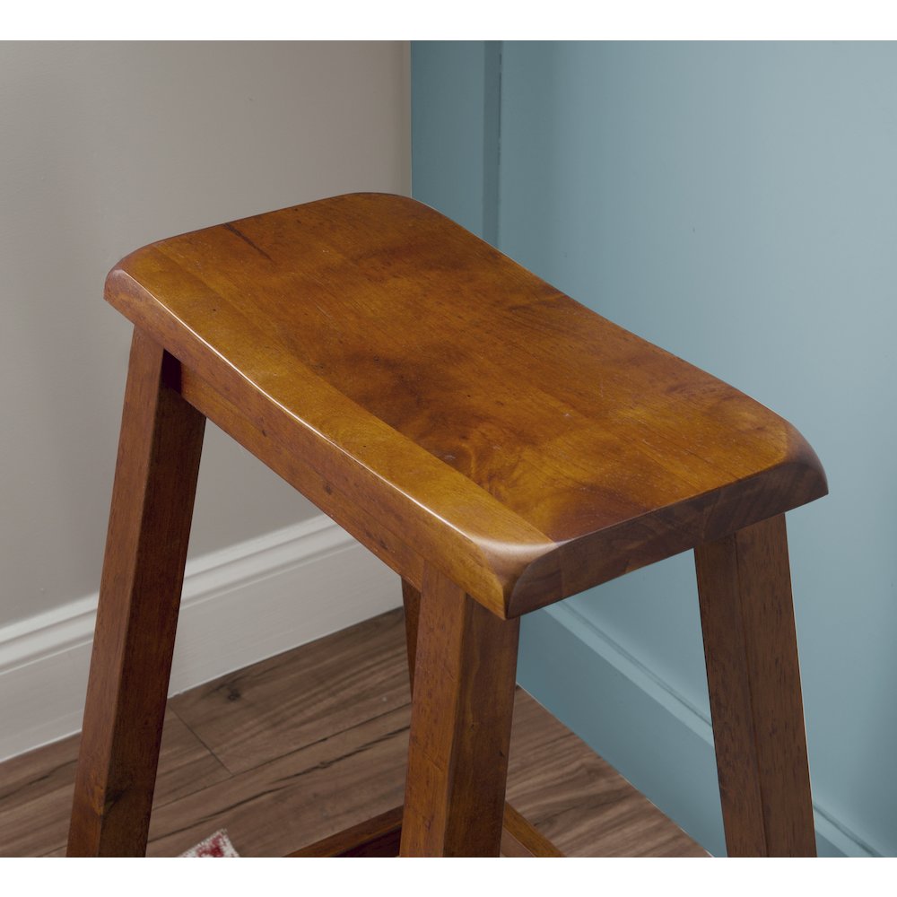 "Honey Brown" Bar Stool, 29" Seat Height - overpacked. Picture 5