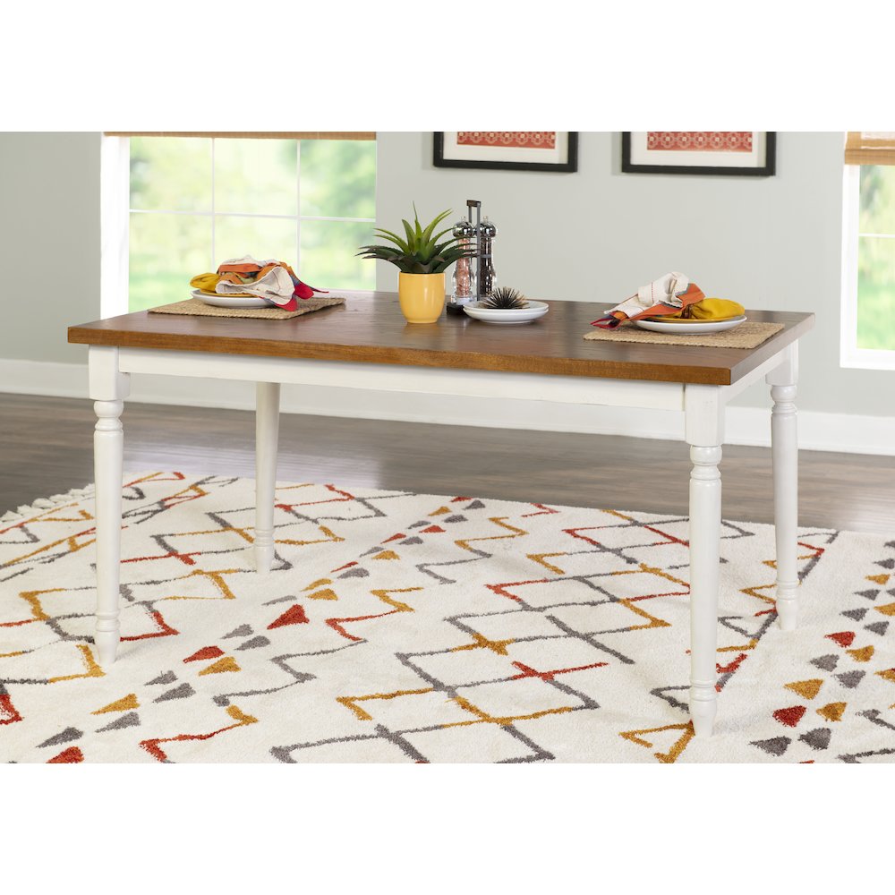 Willow Brown Dining Table. Picture 2