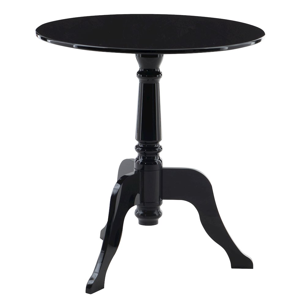 Black Acrylic End Table. Picture 5