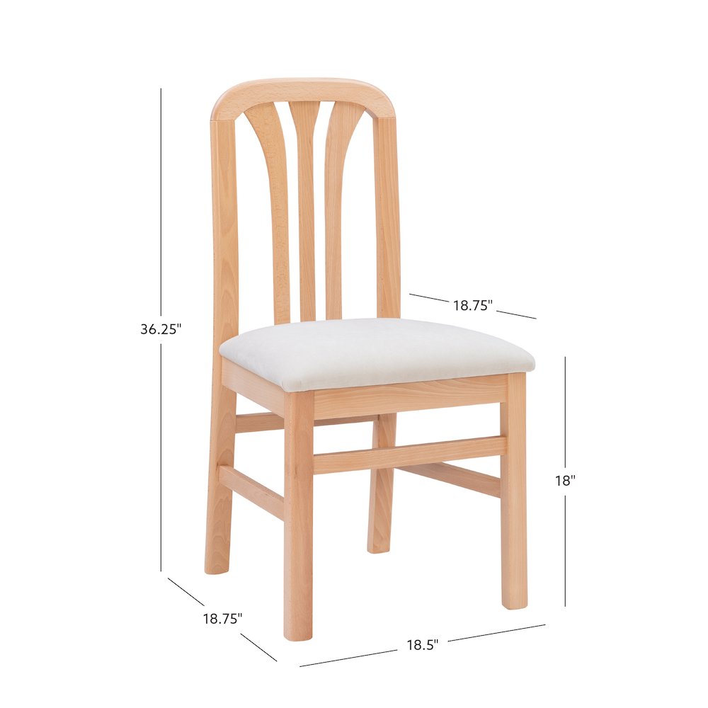 Pamela Chair Natural Gray Set of 2. Picture 11