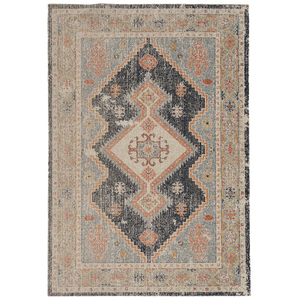 Great Zero Harlon Ivory & Blue 5x7.6, Rug. Picture 1