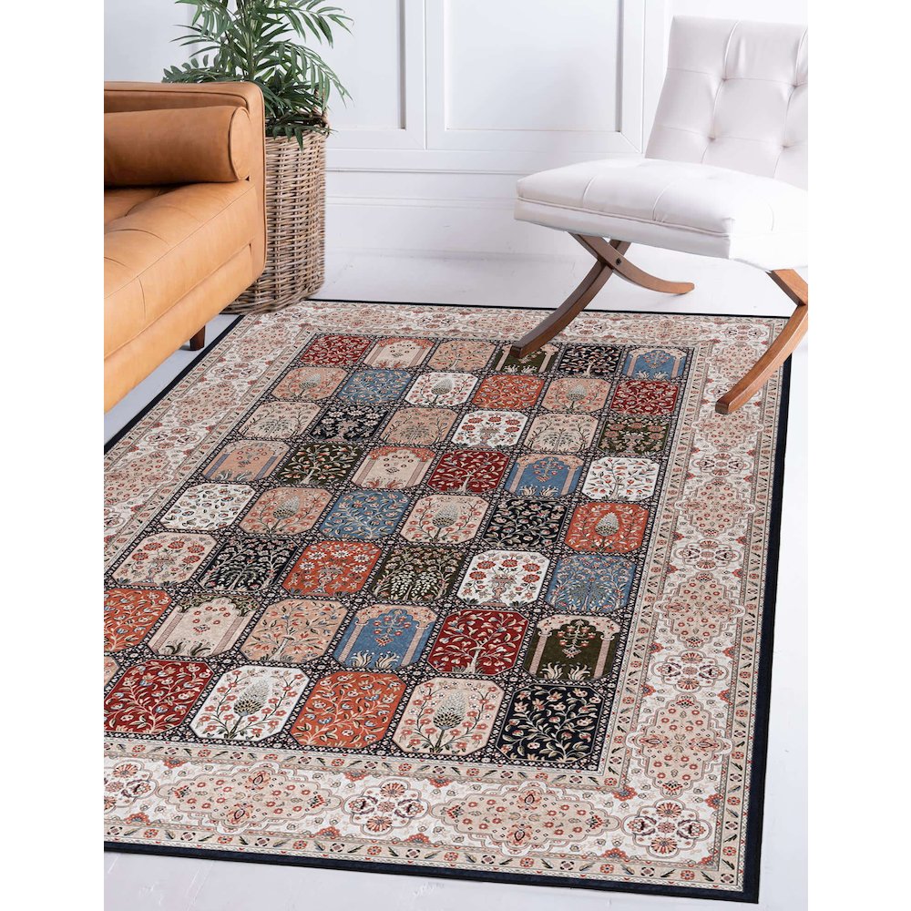 Emerald Farlin Black & Ivory 5x7, Rug. Picture 1