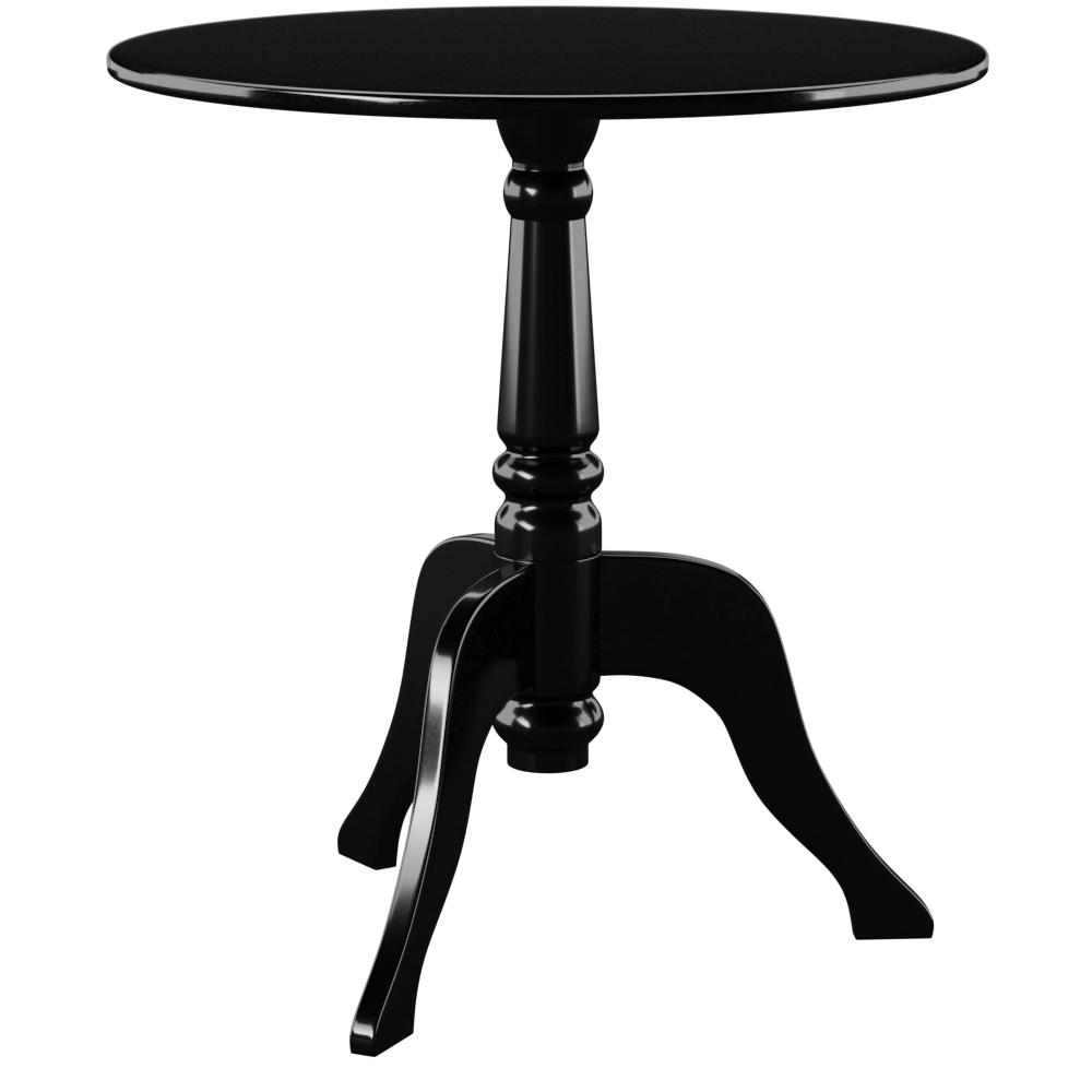 Black Acrylic End Table. Picture 1
