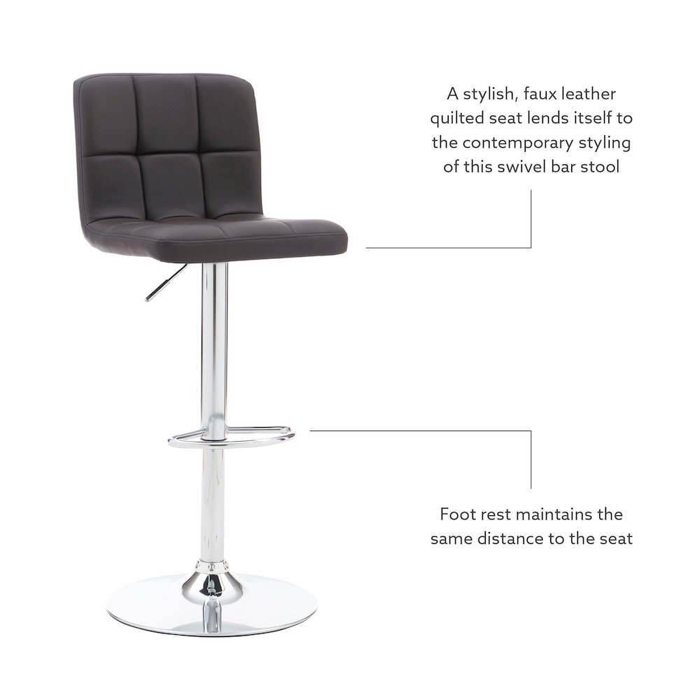 Clayton Barstool Chocolate. Picture 12