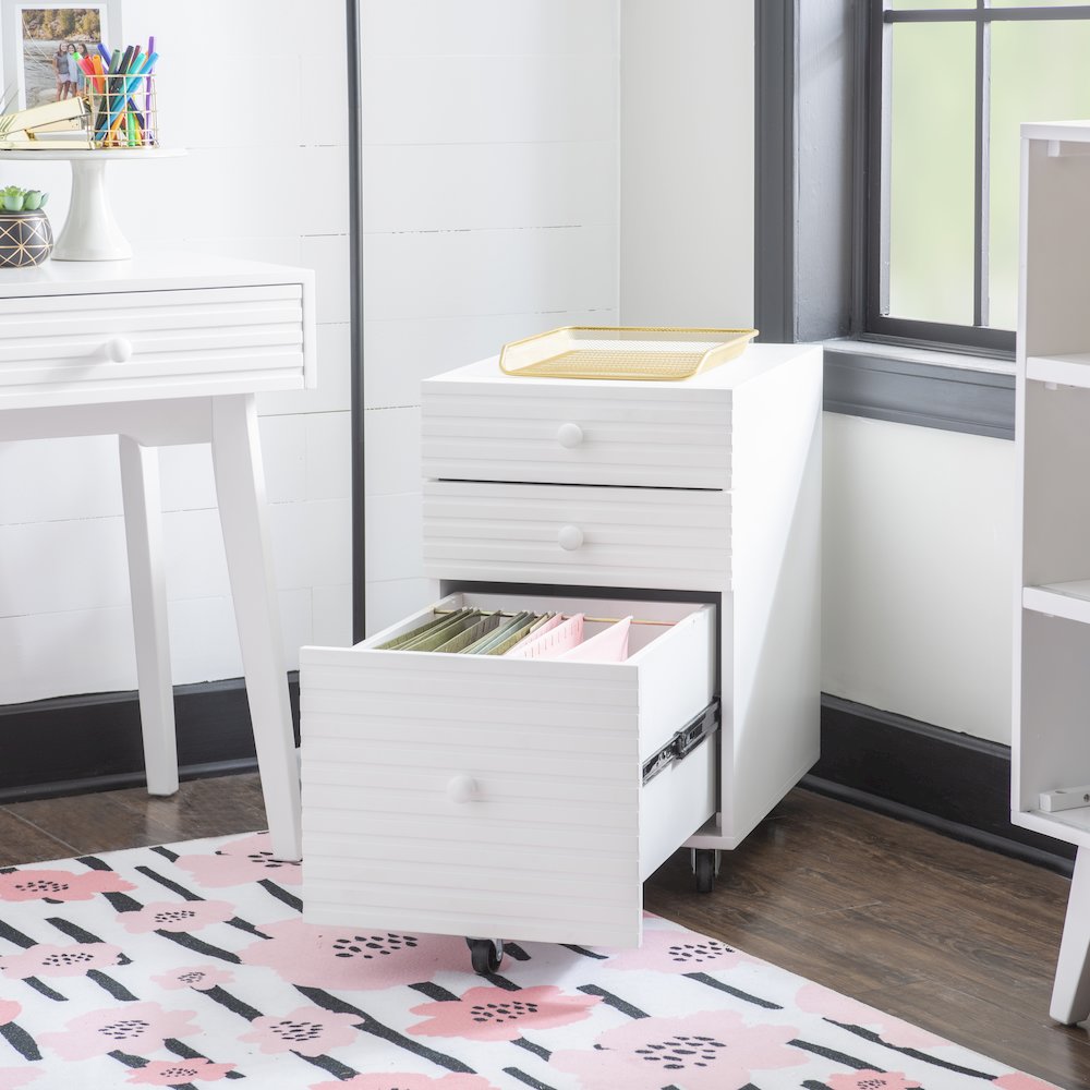 Ripples File Cabinet White. Picture 5