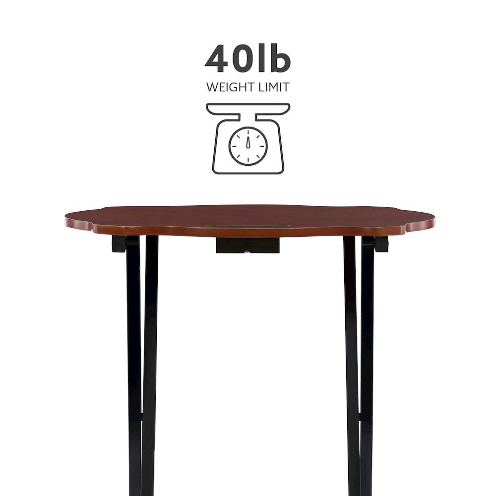 Serpentine Black Tray Table. Picture 18