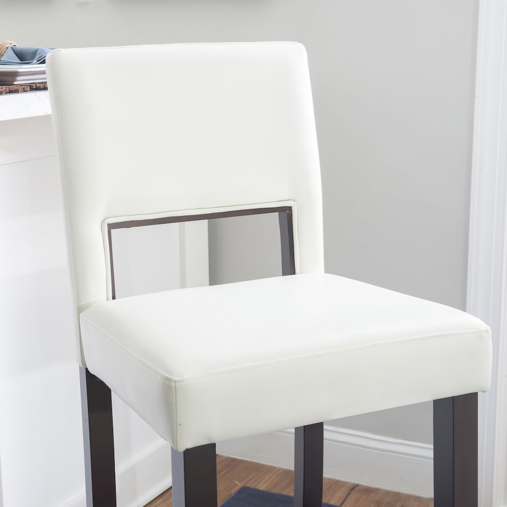Vega Bar Stool White 30. Picture 4