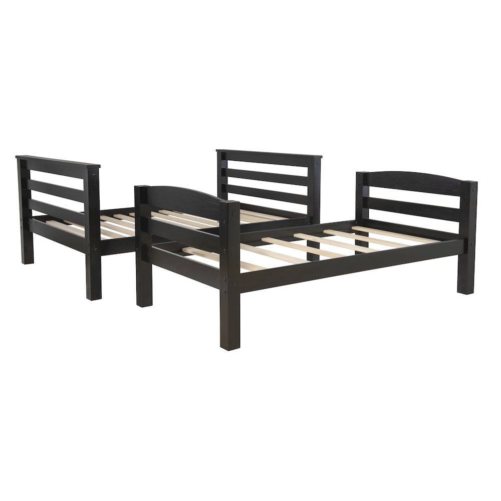 Levi Twin Full Bunk Black. Picture 1