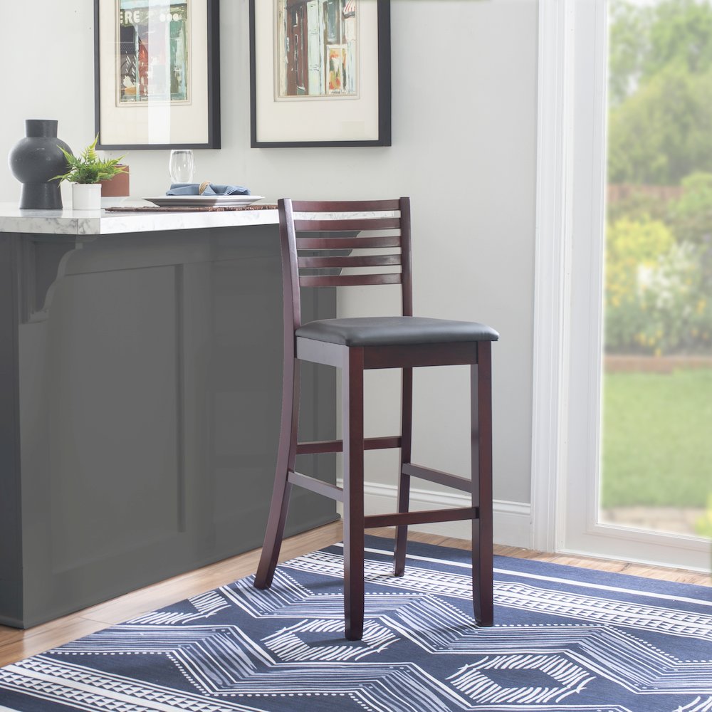 Triena 30 In Ladder Bar Stool. Picture 3