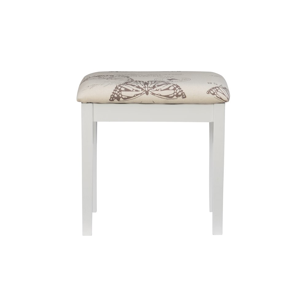 White Butterfly Vanity And Stool. Picture 12