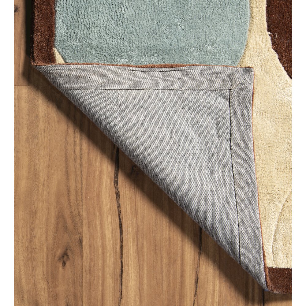 Trio Devi Tan & IceBlue 5x7, Rug. Picture 3