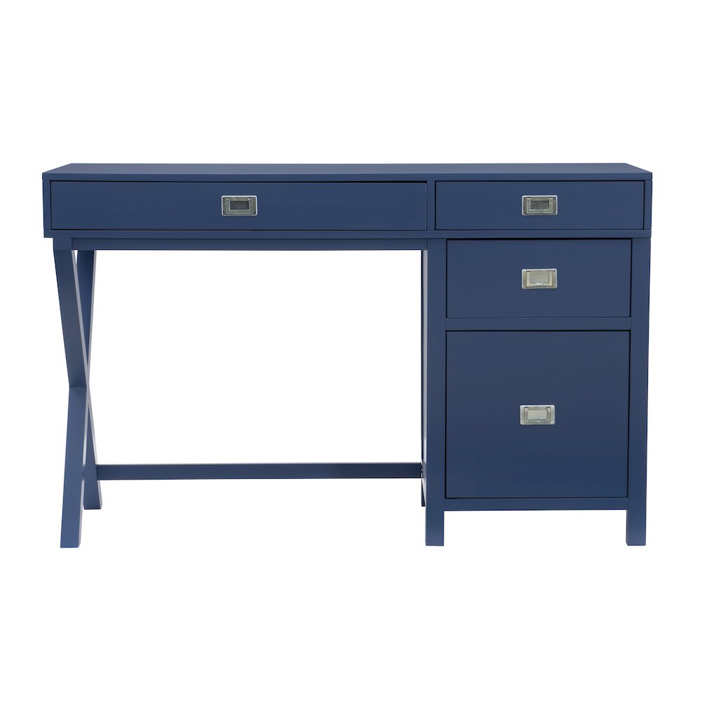 Peggy Side Storage Desk Navy. Picture 2