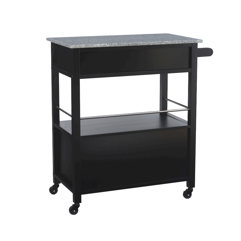 Cameron Kitchen Cart With Granite Top. Picture 11