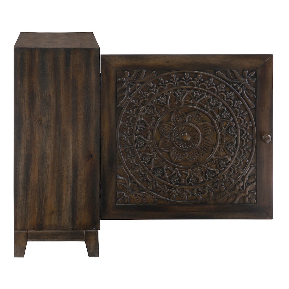 Grace Accent Cabinet Dark Brown. Picture 8