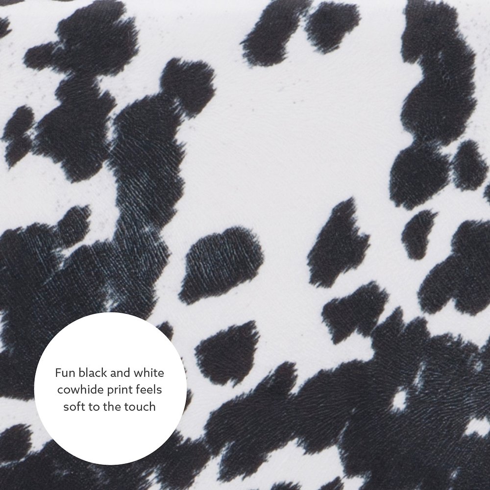 Corey Black Cow Print Counter Stool. Picture 12