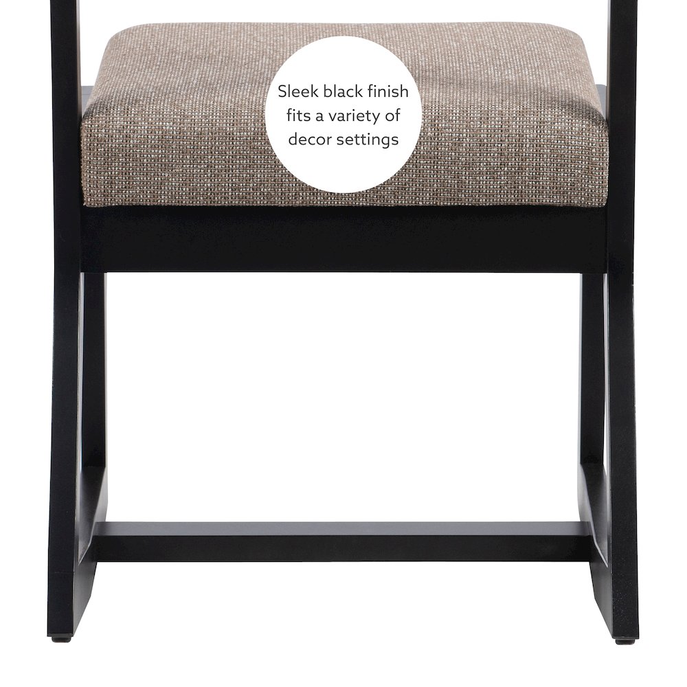 Callum 2 Position Sled Base Chair Black Stone. Picture 11
