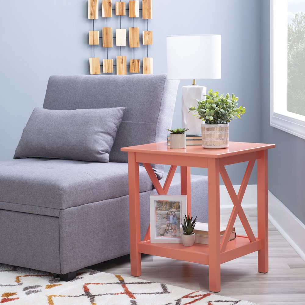 Davis Coral End Table. Picture 3
