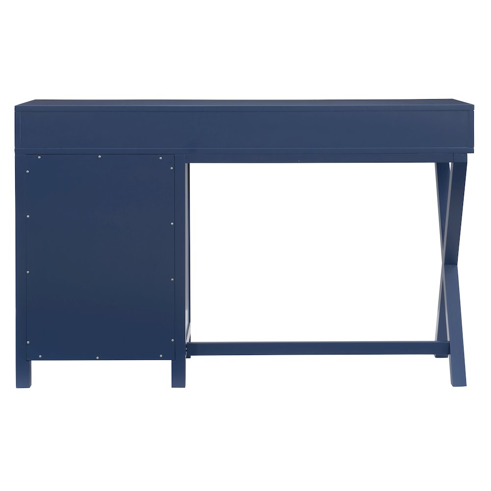 Peggy Side Storage Desk Navy. Picture 11