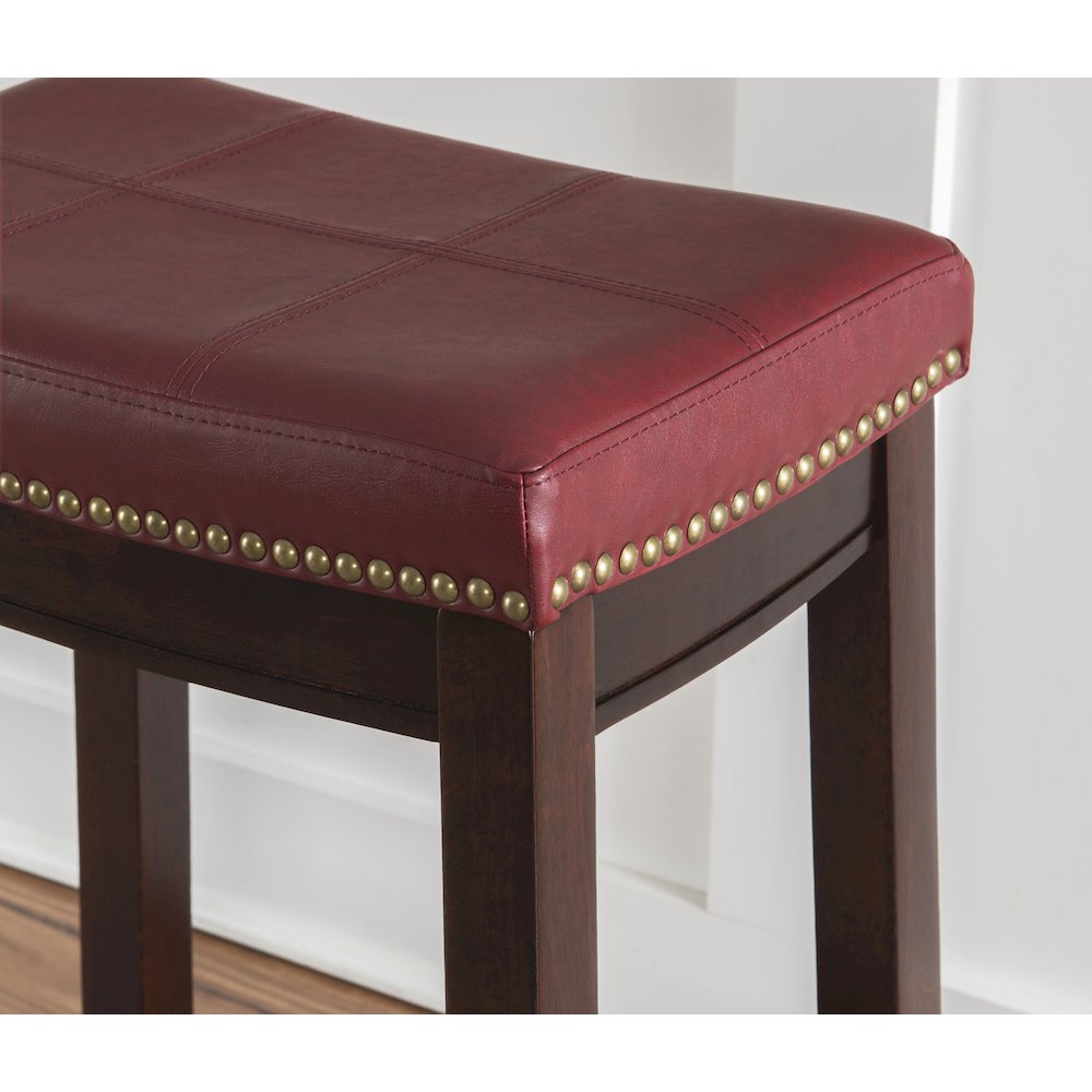 Claridge Red Counter Stool. Picture 5