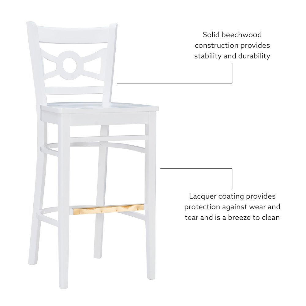 Teresa Barstool White Set Of 2. Picture 11