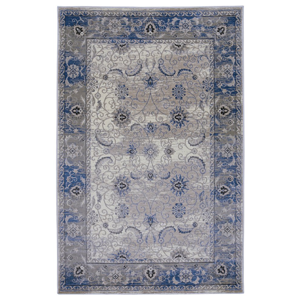 Vintage Isfahan Grey & Blue 8x10, Rug. Picture 1
