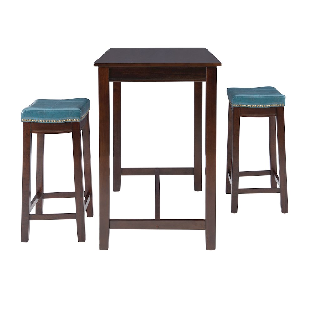 Claridge 3Pc Counter Set Brown Blue. Picture 4