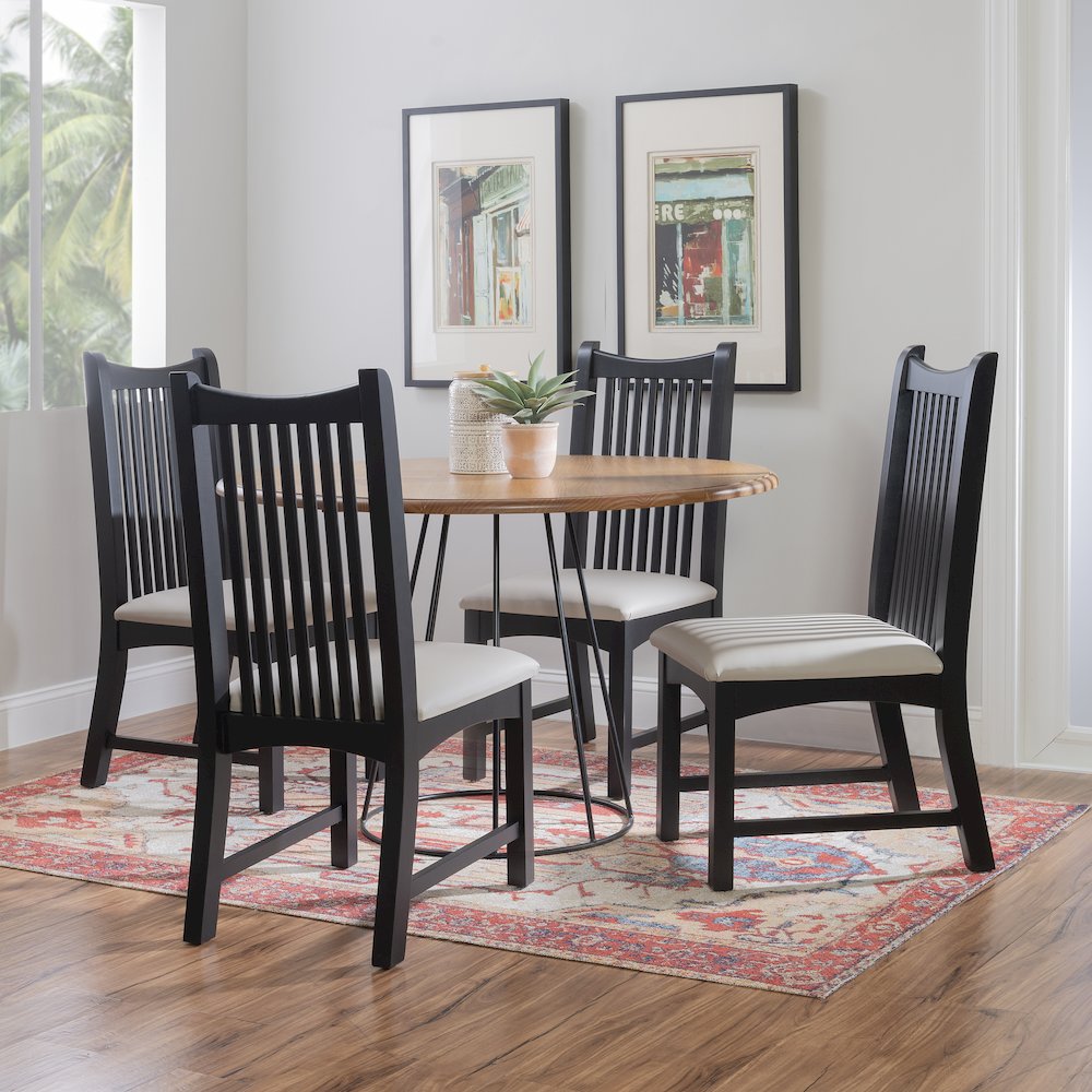 Bonnie Black Chair Uph Seat. Picture 2