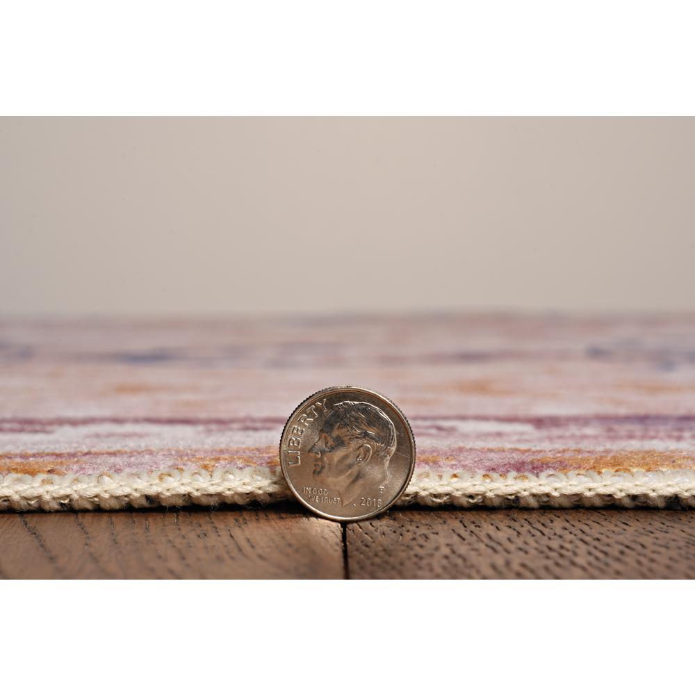 Washable Micah Pink/Gold 2x8, Rug. Picture 6