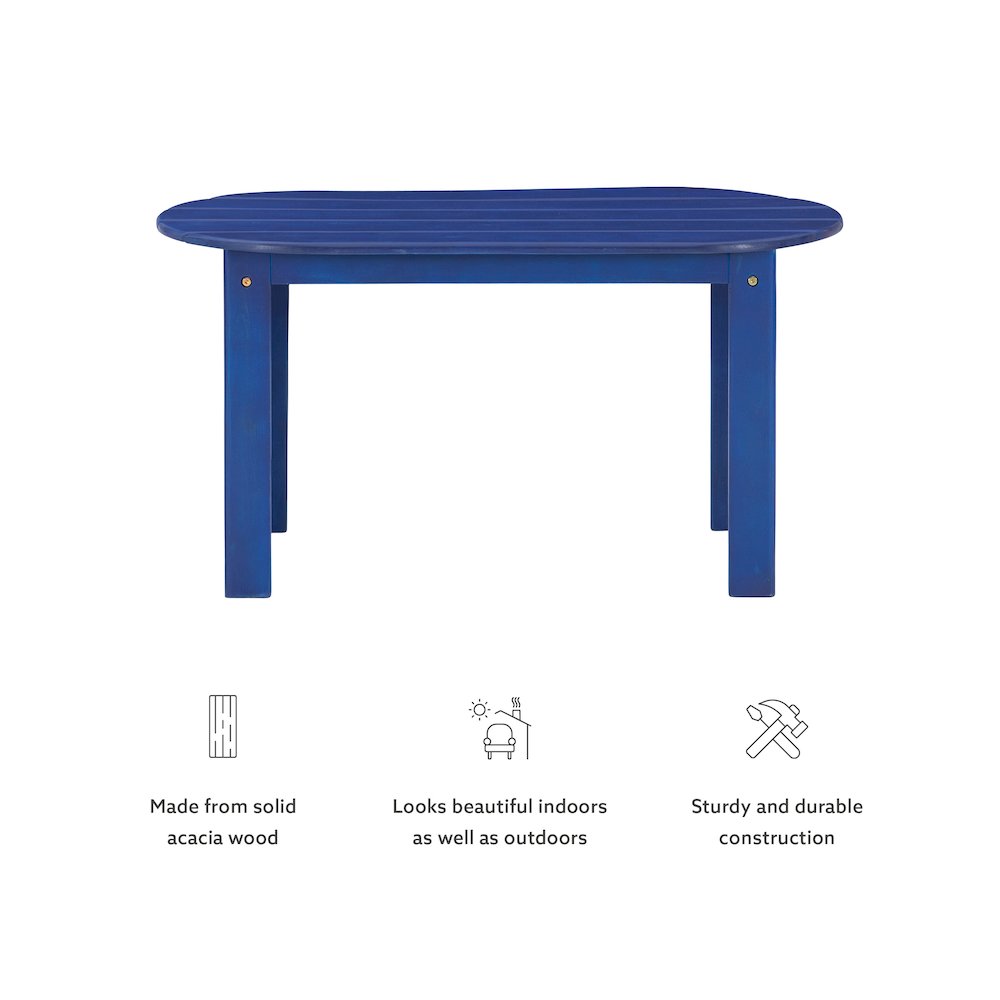 Adirondack Coffee Table Blue. Picture 10
